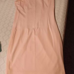 Elegant Peach Strapless Dress
